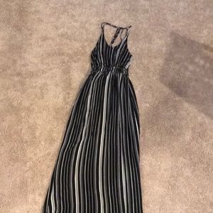 Maxi black and white dress